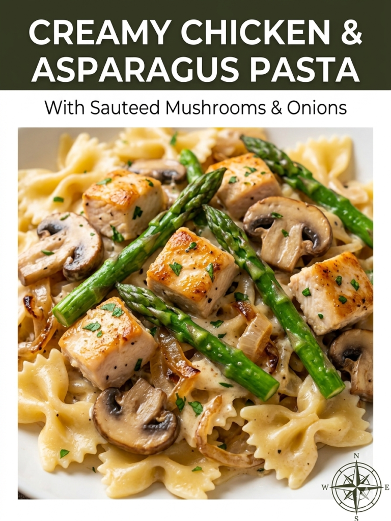 A plate of delicious Creamy chicken pasta