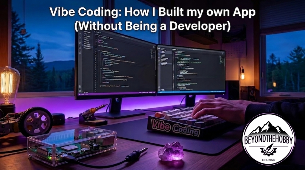 Vibe coding project: Building a custom app with a Raspberry Pi and Python setup.
